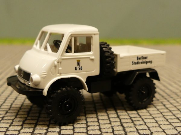 1/87 Brekina Unimog 402 BSR Berliner Stadtreinigung Pritsche 39057