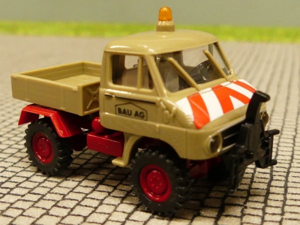 1/87 Brekina Unimog 411 BAU AG Pritsche