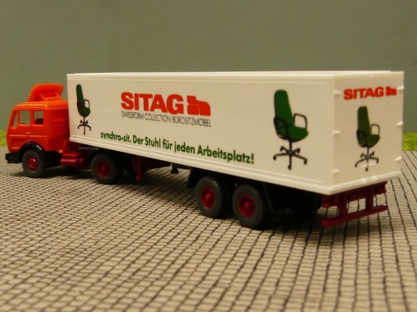 1/87 Wiking MB NG SITAG Koffer Sattelzug