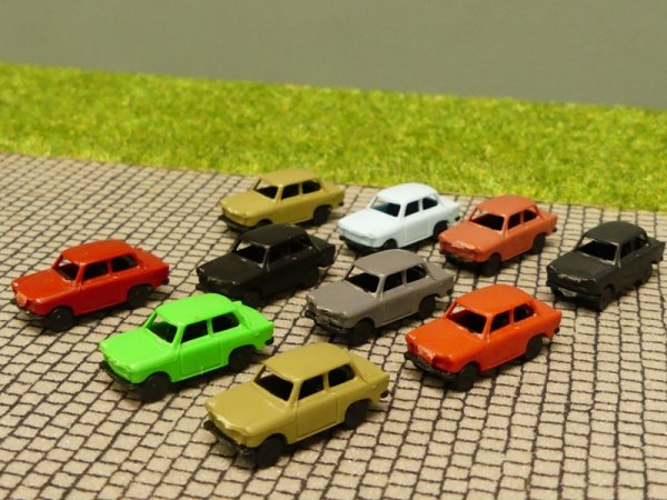 1/160 N-Spur Trabant verschiede Farben 10 Stück Set 3