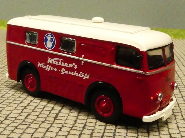 1/87 Brekina Elektro Paketwagen Kaisers Kaffee 58305