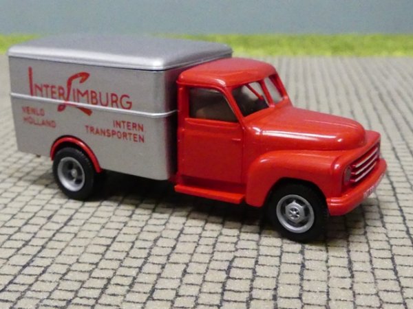 1/87 Brekina Hanomag L 28 Interlimburg NL Koffer 71130