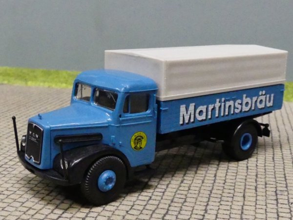 1/87 Brekina MAN F8 MARTINSBRÄU Planen-LKW