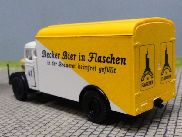 1/87 Brekina MAN F8 Becker Bier in Flaschen Sondermodell Reinhardt