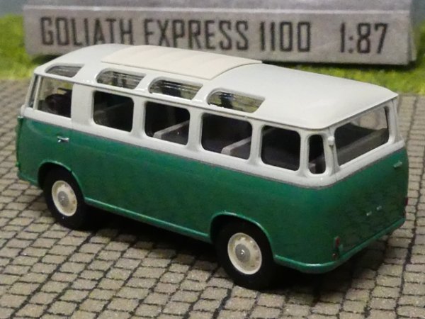 1/87 Busch DreiKa Goliath Express 1100 Luxusbus grün/weiß 94152