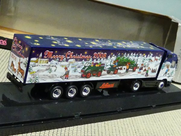 1/87 Schuco MB Actros V8 Christmas 2008 Weihnachten Koffer-SZ