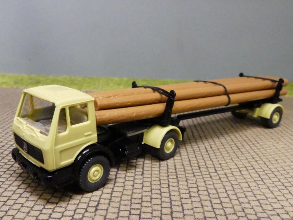 1/87 Wiking MB NG Langholz Sattelzug lindgrün 390 13