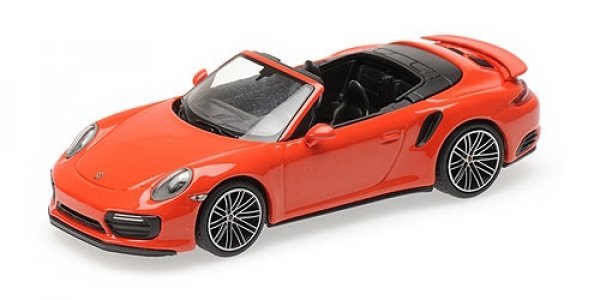 1/43 Minichamps Porsche 911 991.2 Turbo S Cabrio lavaorange 410 067181