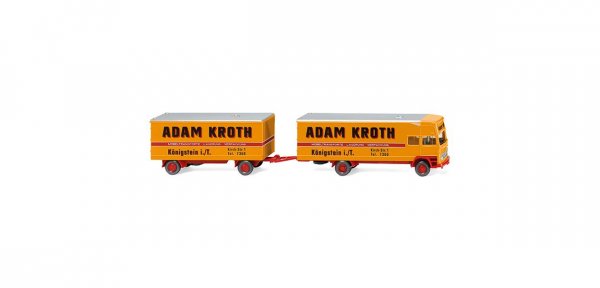 1/87 Wiking MB Möbelkofferlastzug Adam Kroth 0500 48