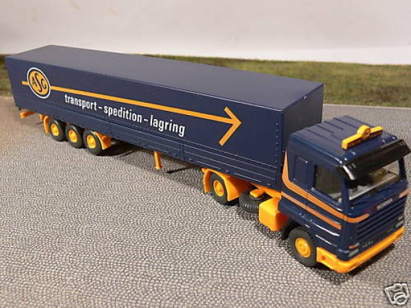 1/87 Wiking SCANIA 143M  ASG Spedition Sattelzug 518 01 B