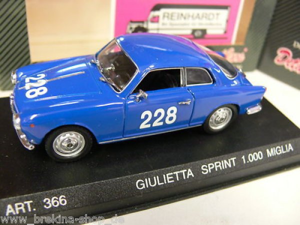 1/43 DetailCars 366 Alfa Romeo Giulietta Sprint 1000 Mi