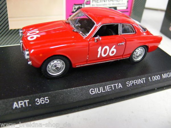 1/43 DetailCars 365 Alfra Romeo Sprint 1000 Miglia '56