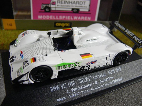 1/43 Onyx XGT012 BMW V12 LMR Becks Las Vegas ALMS 1999 Winkelhock Auberlen #43