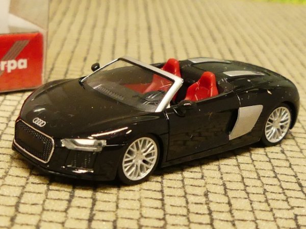 1/87 Herpa Audi R8 Spyder mythosschwarz perleffekt 038690