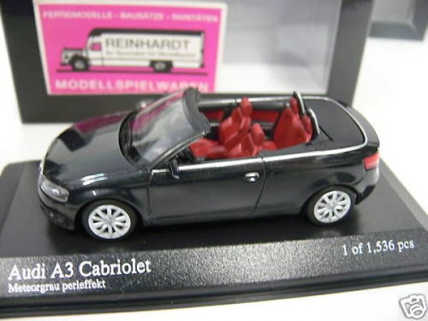 1/43 Minichamps Audi A3 Cabriolet 2008 graumetallic