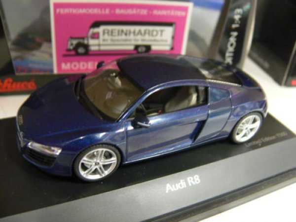 1/43 Schuco Audi R8 mugelloblau 04794