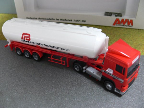 1/87 AWM DAF XF Baan Rijssen Transporten BV Niederlande NL Silo-Tank-SZ 53059