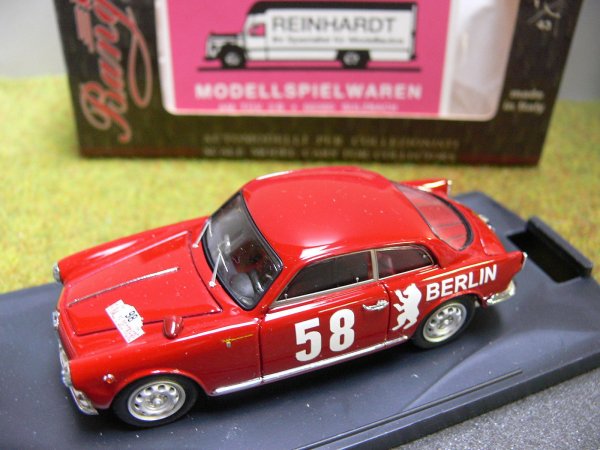 1/43 Bang 7206 Alfa Romeo Giulietta 1a Serie Rallye del Sestiere '58 #58 Berlin