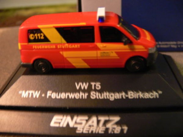 1/87 Rietze VW T5 GP Bus MTW Fw.Stuttgart-Birkach 52621