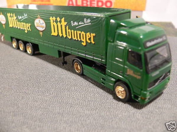 1/87 Albedo Volvo FH16 SZ Bitburger Schiebeplane Sondermodell