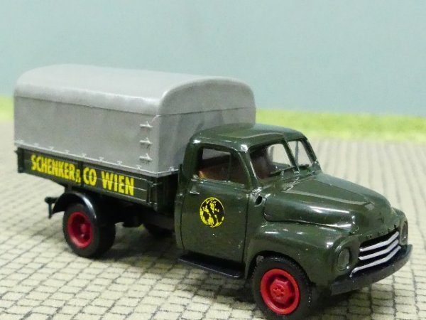 1/87 Brekina Opel Blitz Schenker Wien Pritsche Plane 35308