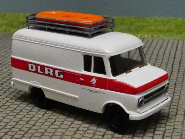 1/87 Brekina Opel Blitz 1965 DLRG + Schlauchboot Sondermodell Reinhardt