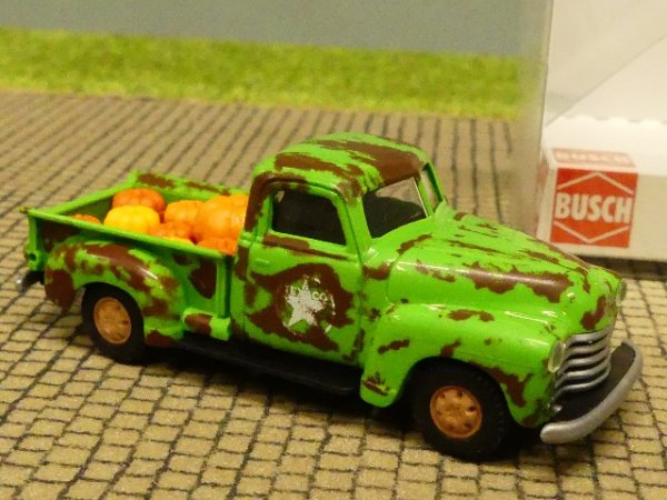 1/87 Busch Chevrolet Pick -up Kürbislaster 48240