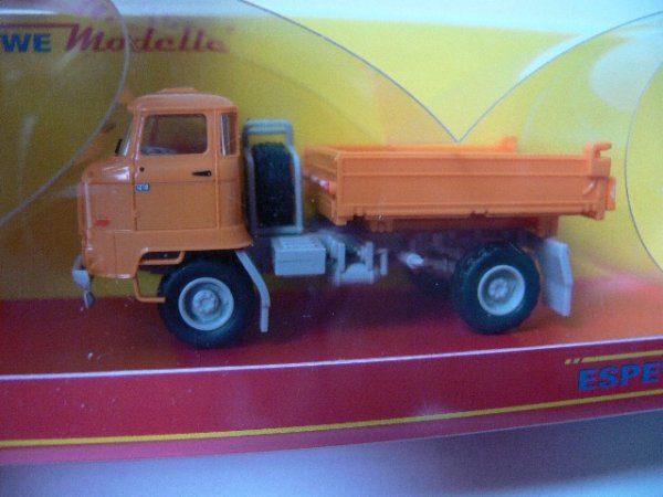 1/87 Busch IFA L60 3SK Messe orange Dreiseitenkipper 95524