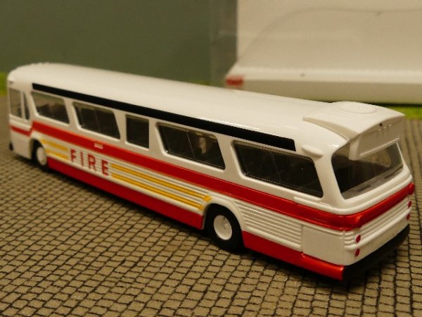 1/87 Busch Fishbowl Fire Amerikanischer Bus 44550