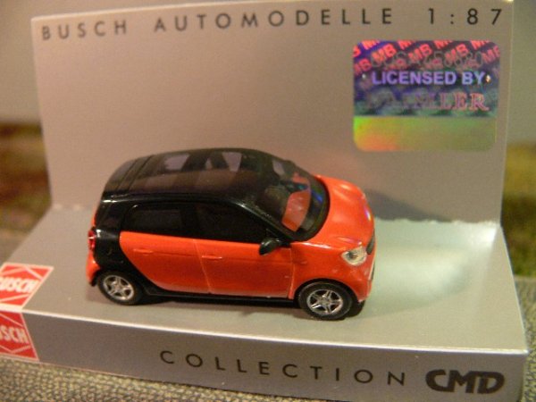 1/87 Busch Smart Forfour 2014 CMD rotorangemetallic 49551