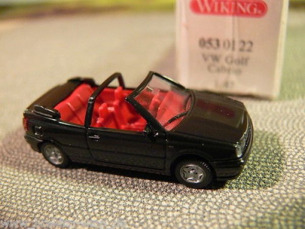 1/87 Wiking VW Golf Cabrio III schwarz 53 01