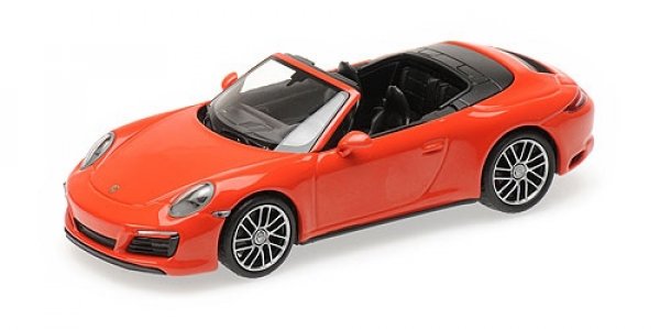 1/43 Minichamps Porsche 911 991.2 C4 Cabrio 2016 lavaorange 410 067231