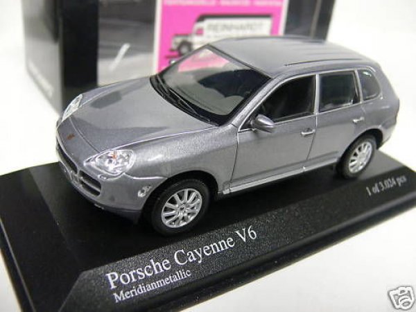 1/43 Minichamps Porsche Cayenne V6 2003 graumetallic 400 061010