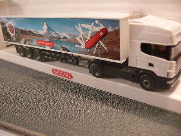 1/87 Wiking Scania 144 Victorinox Koffer Sattelzug 538 07