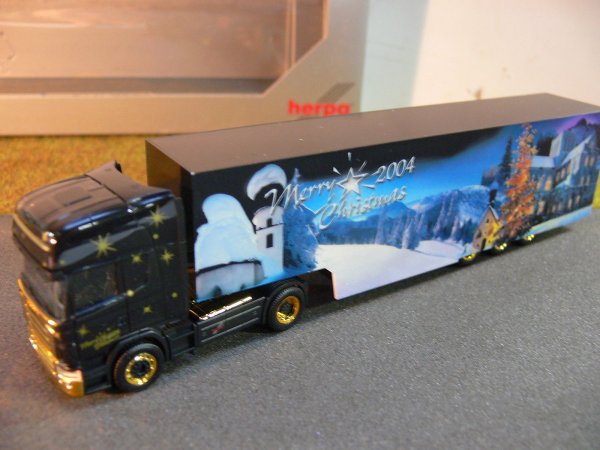 1/87 Herpa Scania R TL Weihnachten 2004 Koffer-SZ 150620