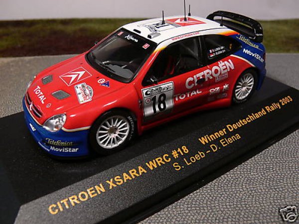 1/43 IXO Citroen Xsara WRC #18 Winner Deutschland Rally