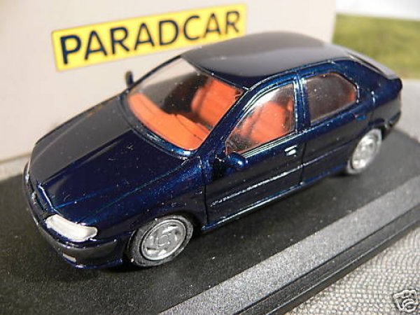 1/43 Paradcar 063 Citronen xsara blau Handarbeitsmodell