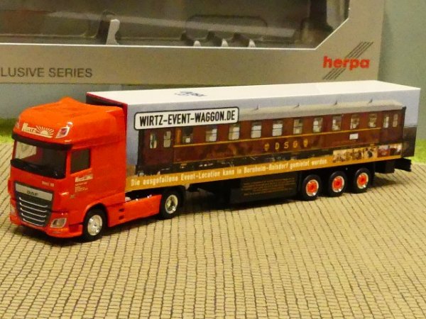 1/87 Herpa DAF XF 105 SSC Wirtz Event Kühlkoffer Sattelzug 928311