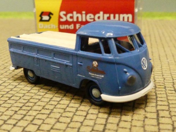 1/87 Brekina # 2208 VW T1 b Pr Schiedrum Dach und Fassadenbau mit Holzbeladung