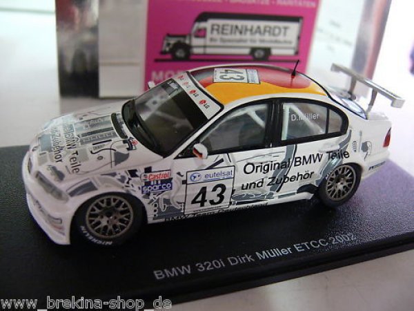 1/43 Spark S0402 BMW 320i #43 D.Müller ETCC 2002