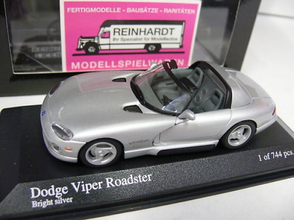 1/43 Minichamps Dodge Viper Cabrio -1993 silber