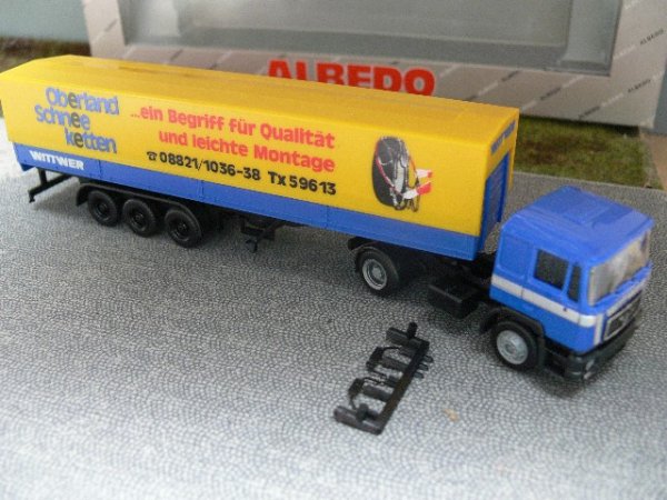 1/87 Albedo MAN F90 Wittwer Spedition Oberland Planen-Sattelzug