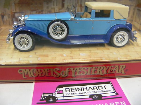 Yesteryear 1930 Duesenberg Model J hellblau Y-4