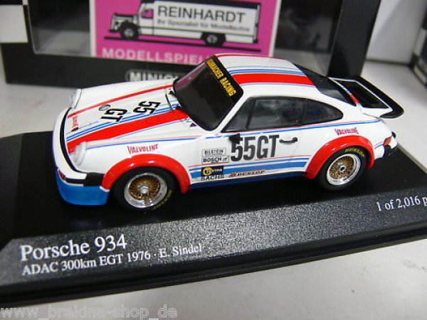 1/43 Minichamps Porsche 934 300km Nürburgring EGT 1976 400766455