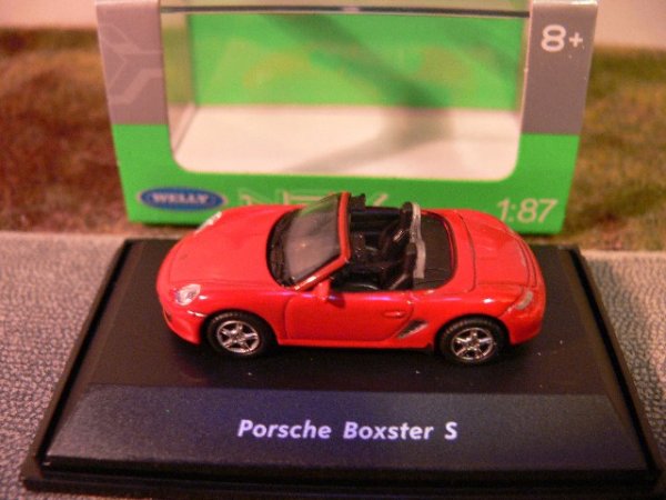 1/87 Welly Porsche Boxster S Cabrio rot 73118