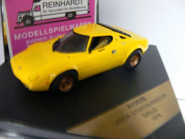 1/43 Vitesse Lancia Stratos-Roadcar Giallo 1974 gelb  AV080B