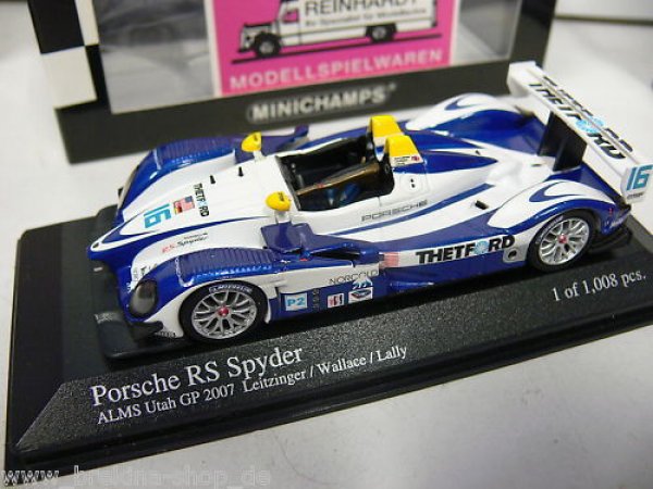 1/43 Minichamps Porsche RS Spyder ALMS Utah GP '07 #16 400076616