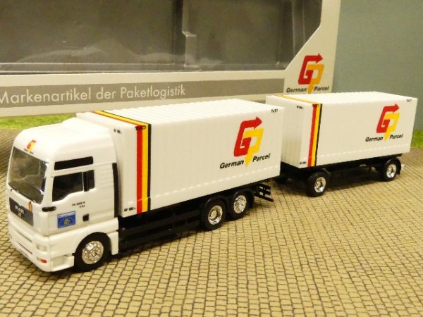 1/87 Herpa MAN TG XXL German Parcel Wechselbrücken Hängerzug