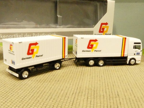 1/87 Herpa MAN TG XXL German Parcel Wechselbrücken Hängerzug