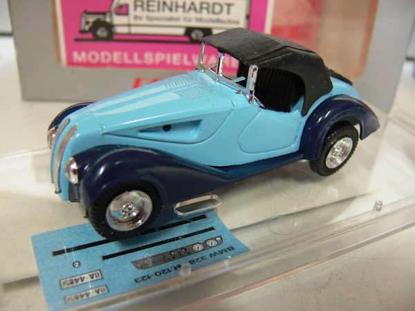 1/43 Vitesse BMW 328 Cabrio geschlossen hellblau/blau 123